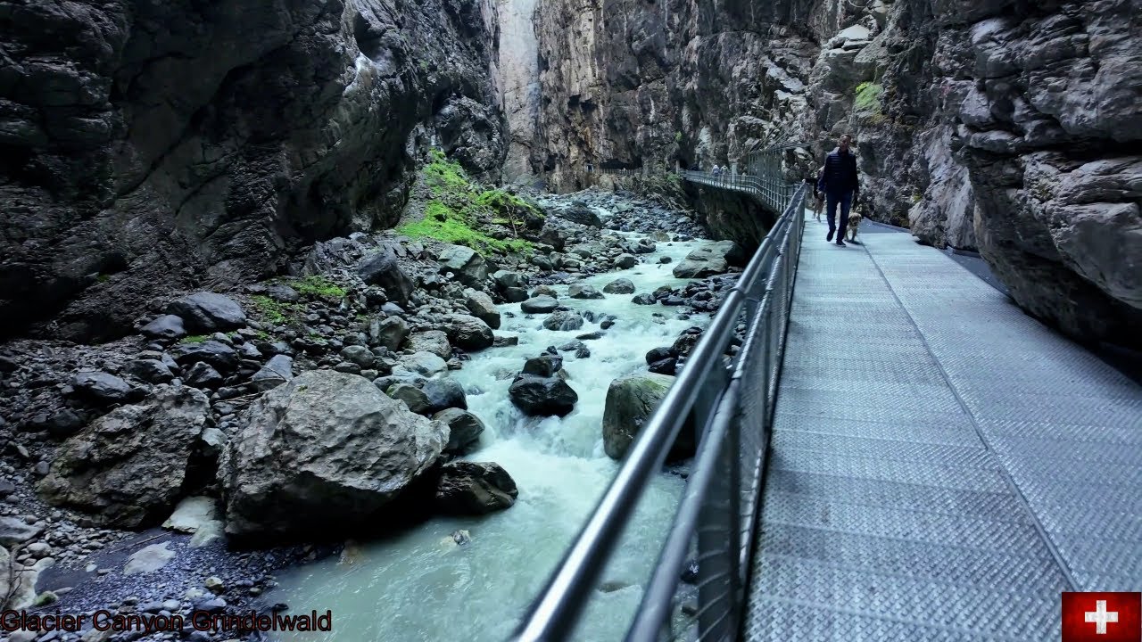Glacier  Canyon Grindelwald   SWiTZERLAND....  Exploring the Most Insane Glacier Canyon on Earth.