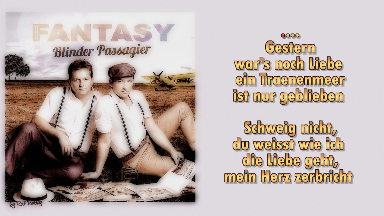 Fantasy -  Blinder Passagier -  Instrumental mit Melodie
