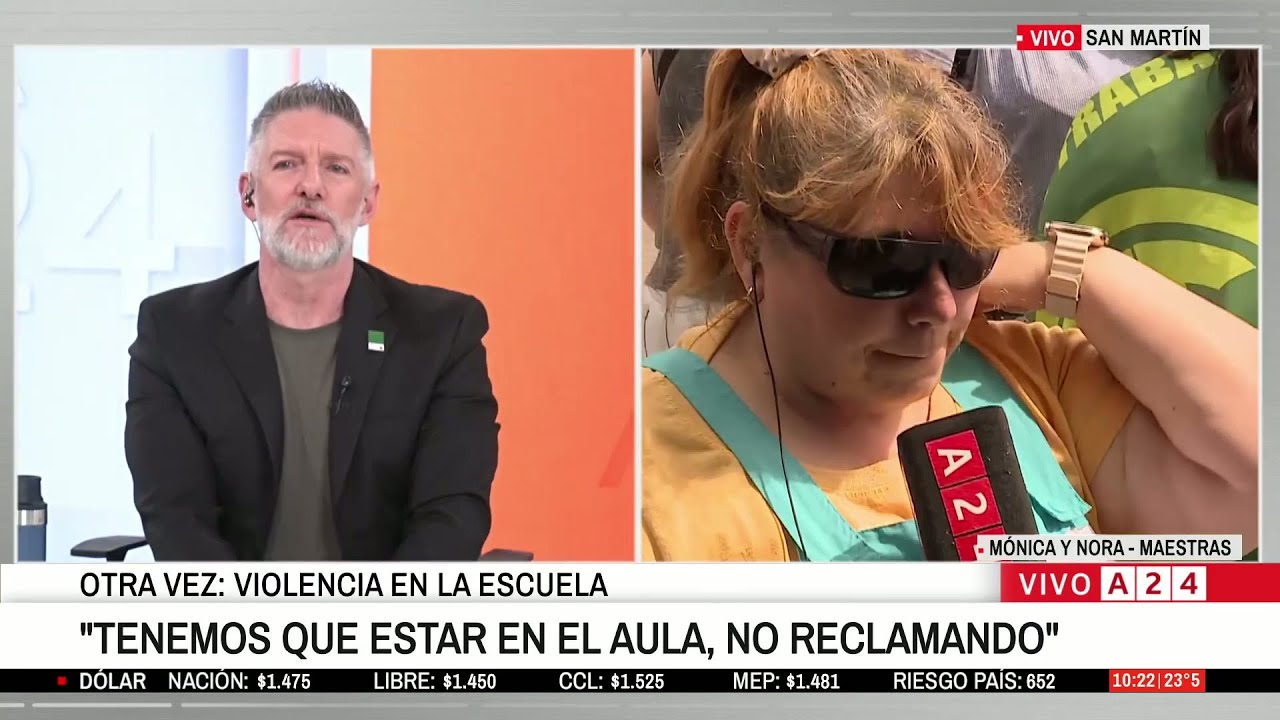 🔴 DOCENTE GOLPEADA EN UN COLEGIO DE SAN MART&Iacute;N: 