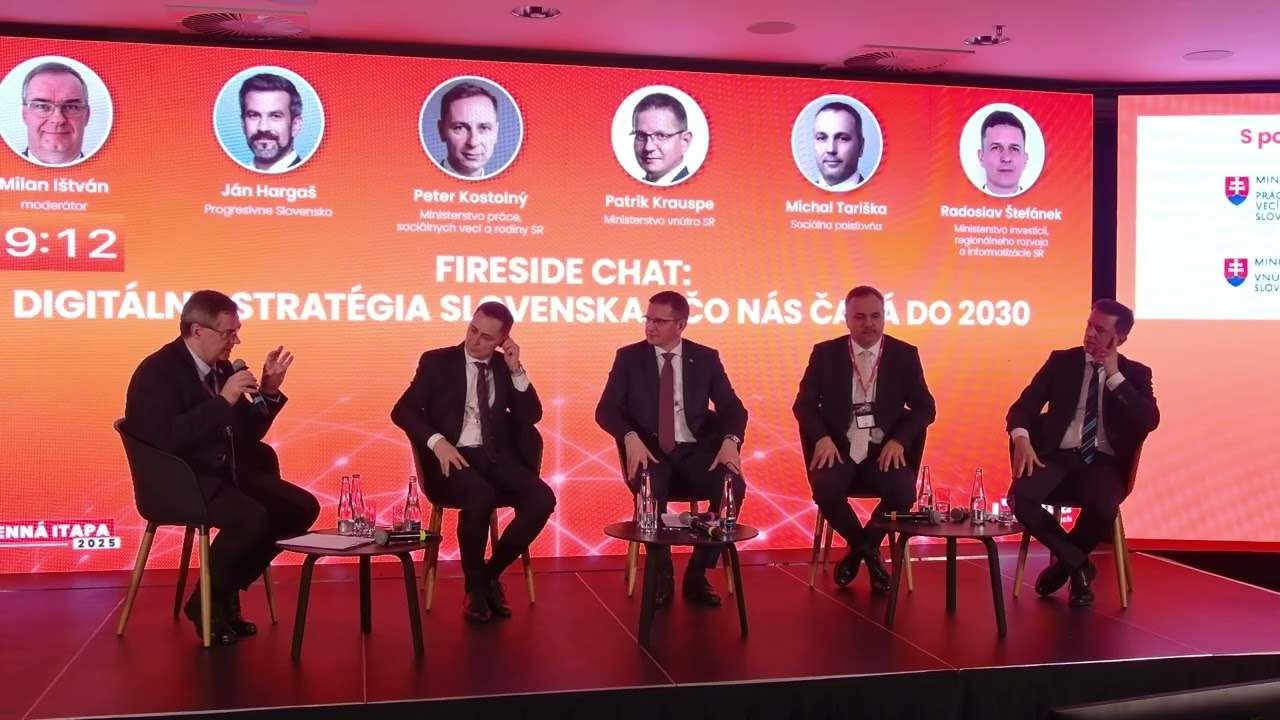 Fireside Chat: Digitálna stratégia Slovenska - čo nás čaká do 2030 - DISKUSIA