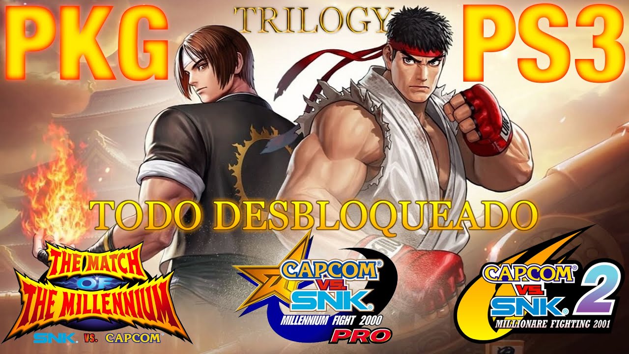 PS3/PKG  CAPCOM VS SNK 2 TODO DESBLOQUEADO