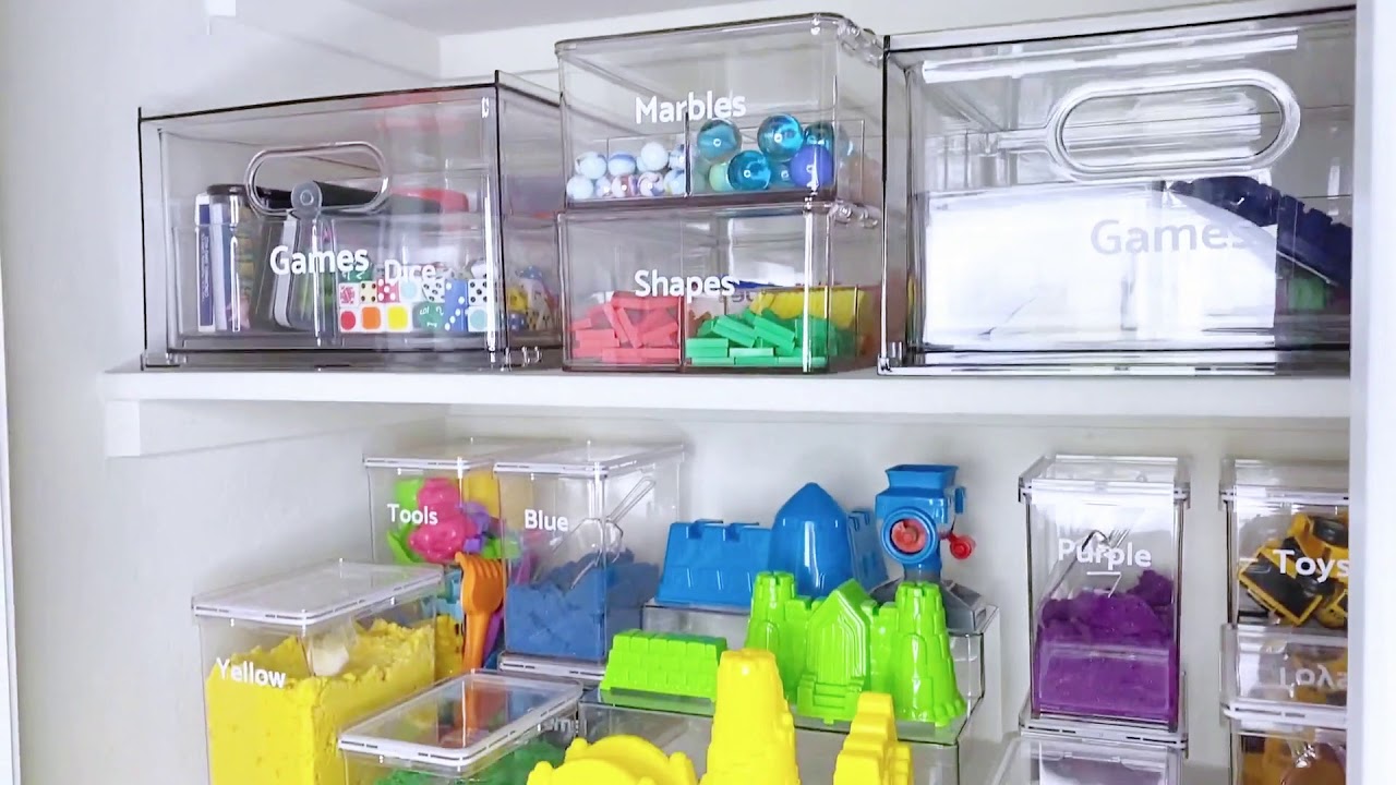 Organizing Games and Sensory Crafts in This Home School Dream Closet