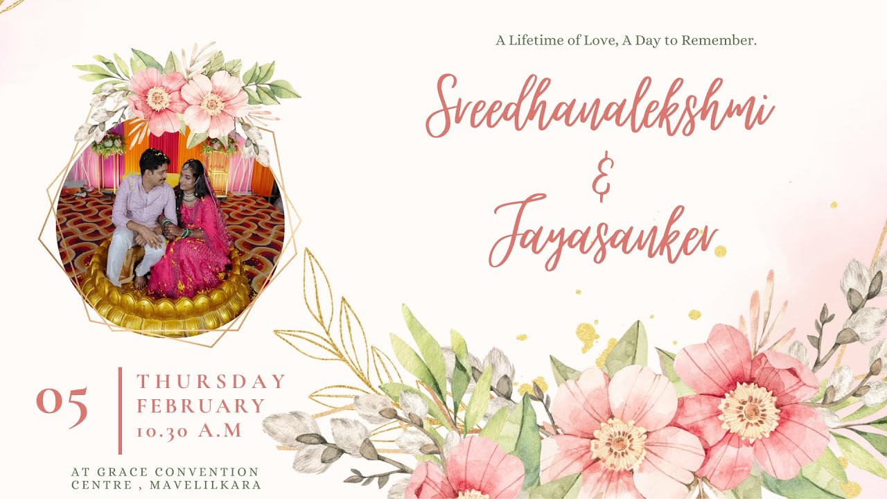 SREEDHANALEKSHMI & JAYASANKER || WEDDING LIVE STREAM || 05 - 02 - 2026