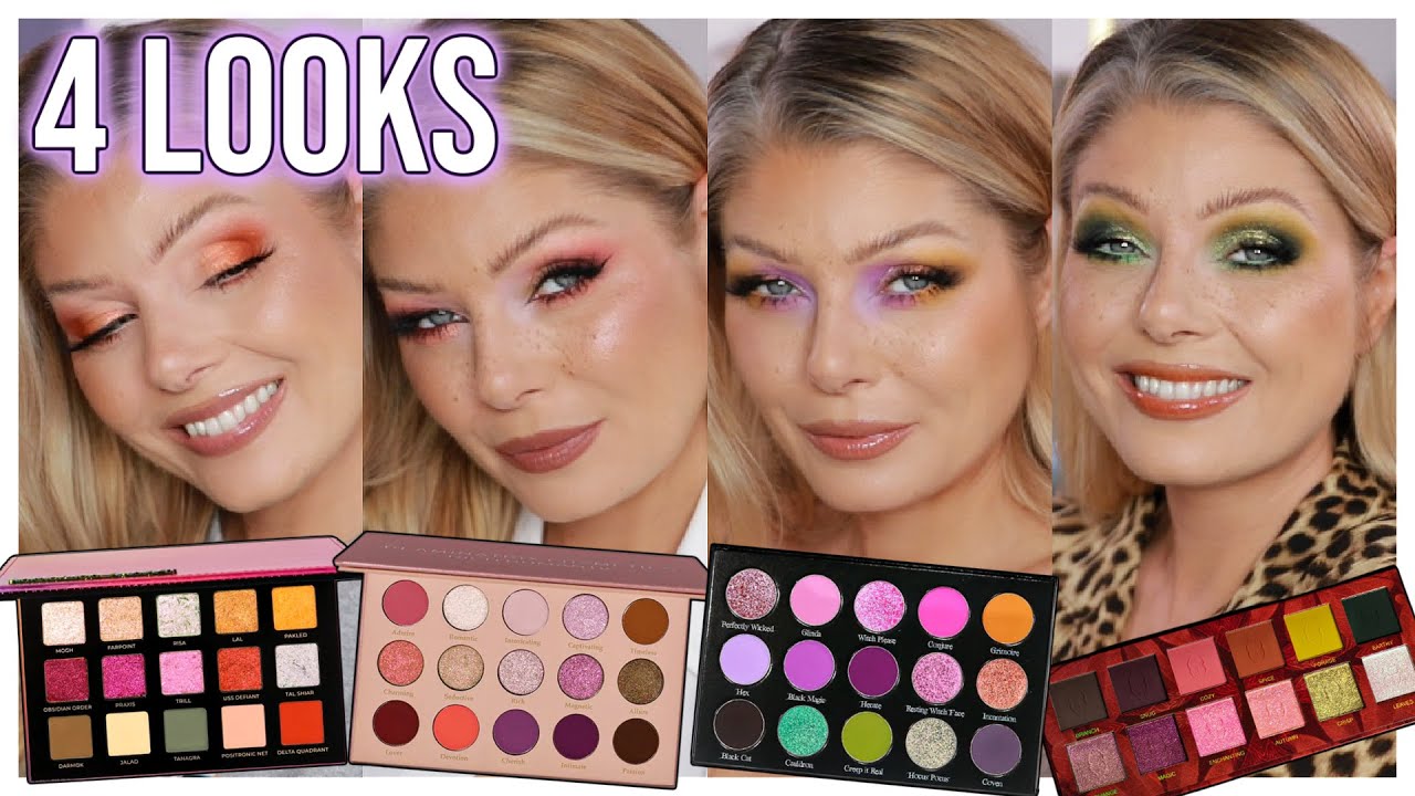 NEW & HOT Indie Makeup | 4 PALETTES 4 LOOKS