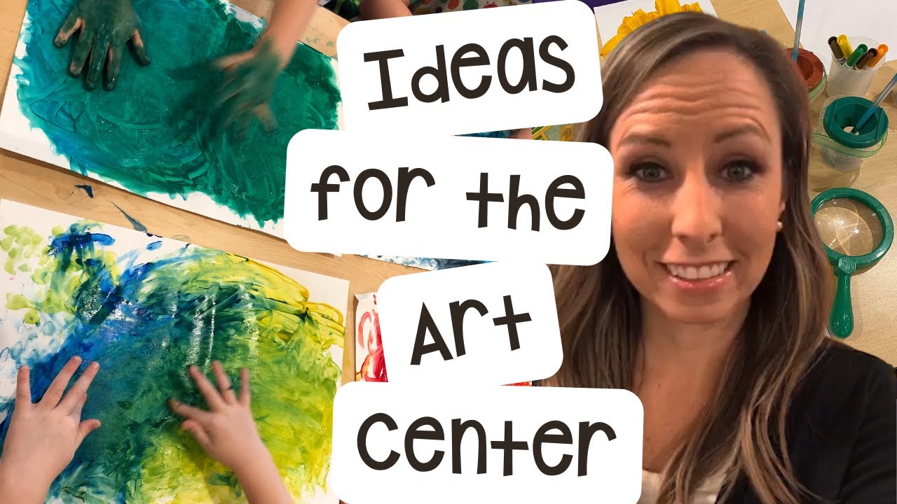 Ideas for the Art Center for Preschool, Pre-k, and Kindergarten