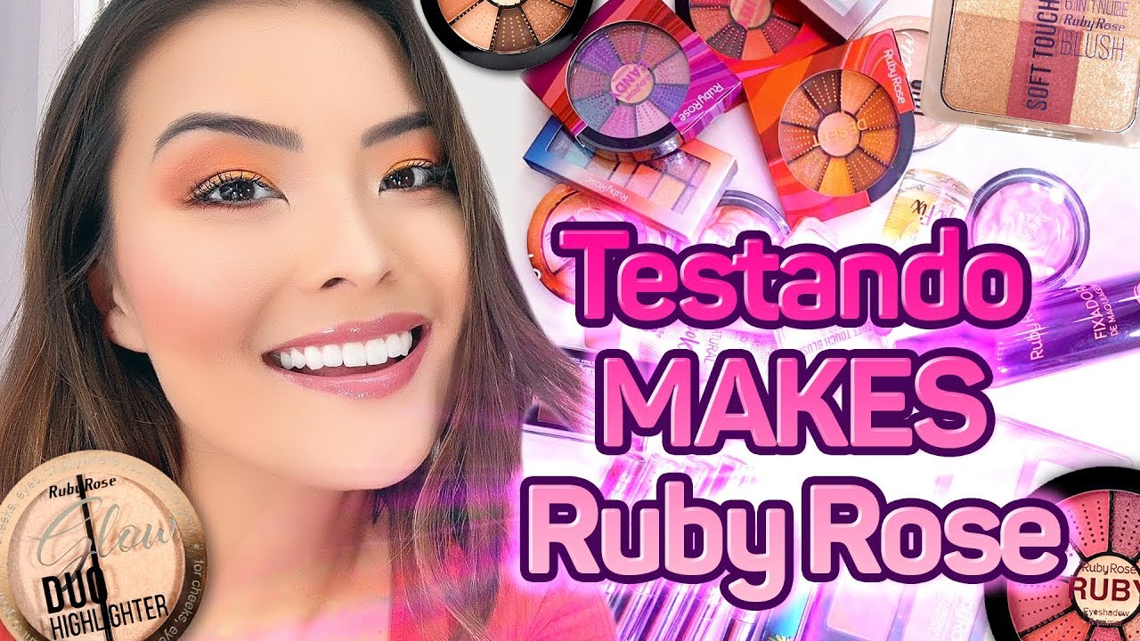 TESTANDO LANÇAMENTOS de RUBY ROSE | Muitassss MAKES NOVAS