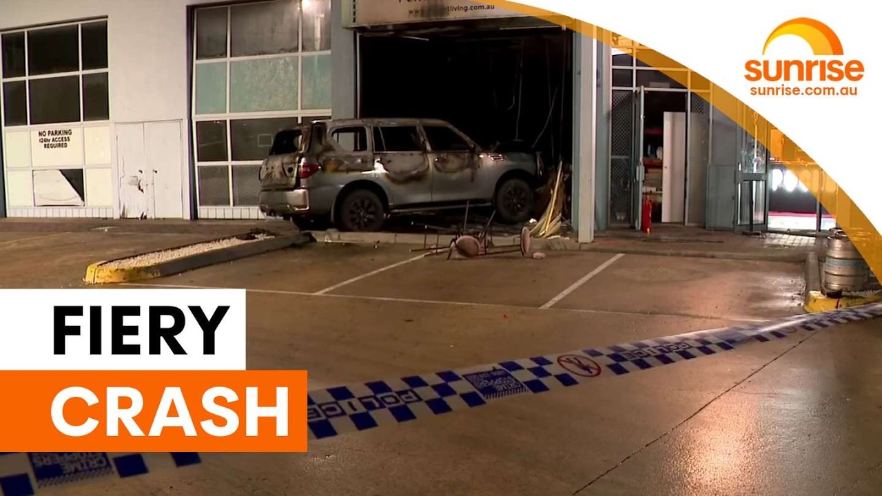 Suspicious car fire destroys Melbourne business | Sunrise