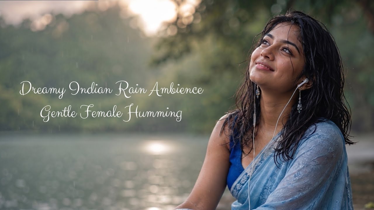 Dreamy Indian Rain Ambience | Gentle Female Humming & Peaceful Atmosphere