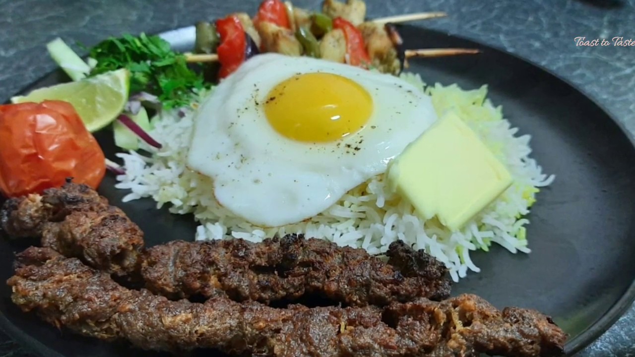 Chelo Kebab | বাড়িতে বানান Chelo Kebab | Homemade Persian Chelo Kebab | Chicken & Lamb Keema Kabab |