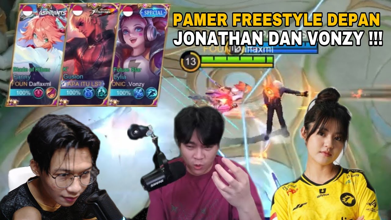 REAKSI JONATHAN LIANDI DAN VONZY LIAT FANNY KU TERBANG DAN FREESTYLE !!!