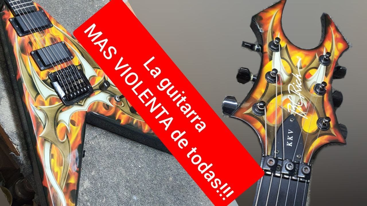 La guitarra más VIOLENTA que vi...!!! B.C. RICH Speed V KKV2