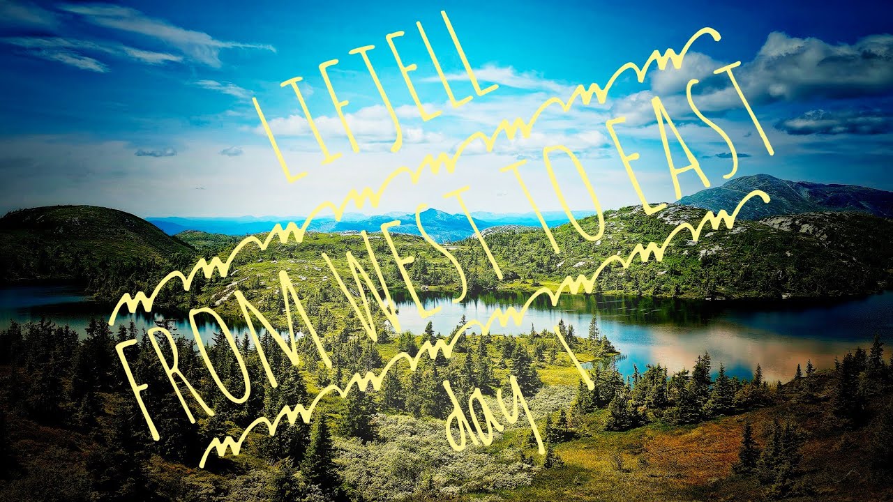 Lifjell west to  east. Day 1 of  my lonely hike in norwegin wildernes.