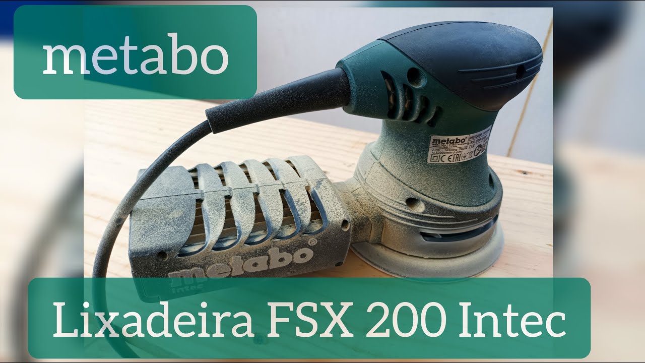 Lixadeira Roto orbital Metabo - FSX 200 Intec