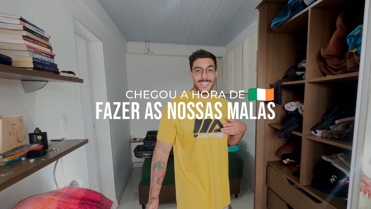 CHEGOU A HORA DE FAZER AS MALAS PARA O NOSSO INTERCAMBIO!