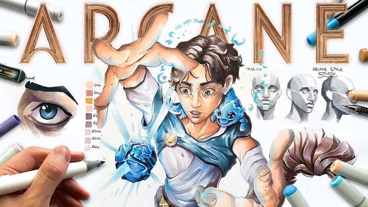 I Tried Recreating the ARCANE Art Style... 🎨💥 *350k special*