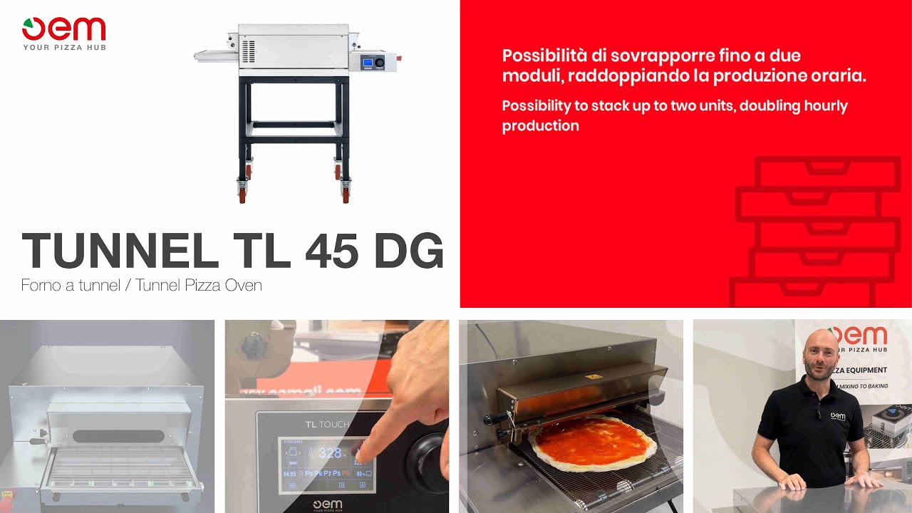 OEM TUNNEL TL 45 DG, Forno a Tunnel