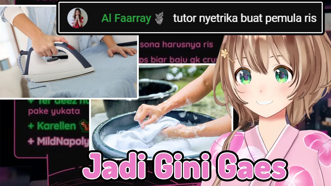 4 Menit Mama Risu Ngajarin Cara Setrika Dan Cuci Baju Ke Risuners [Ayunda Risu/Hololive ID]