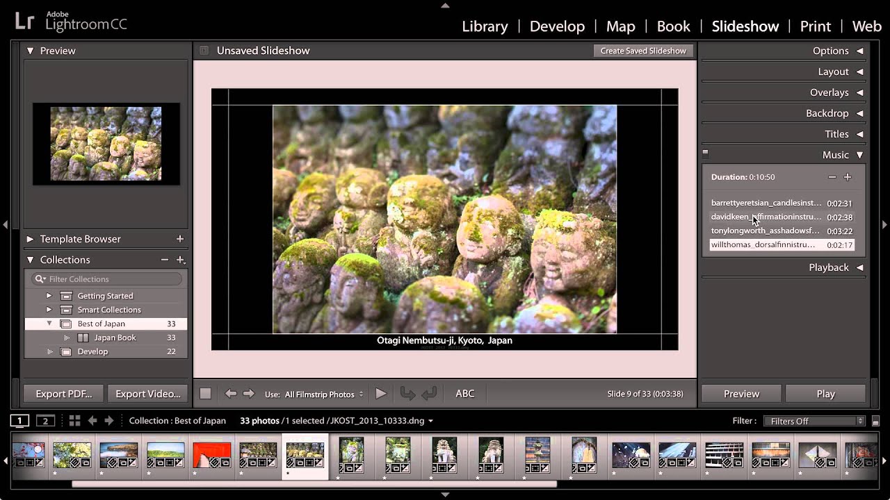 Lightroom CC - Publish a Slideshow | Adobe Lightroom