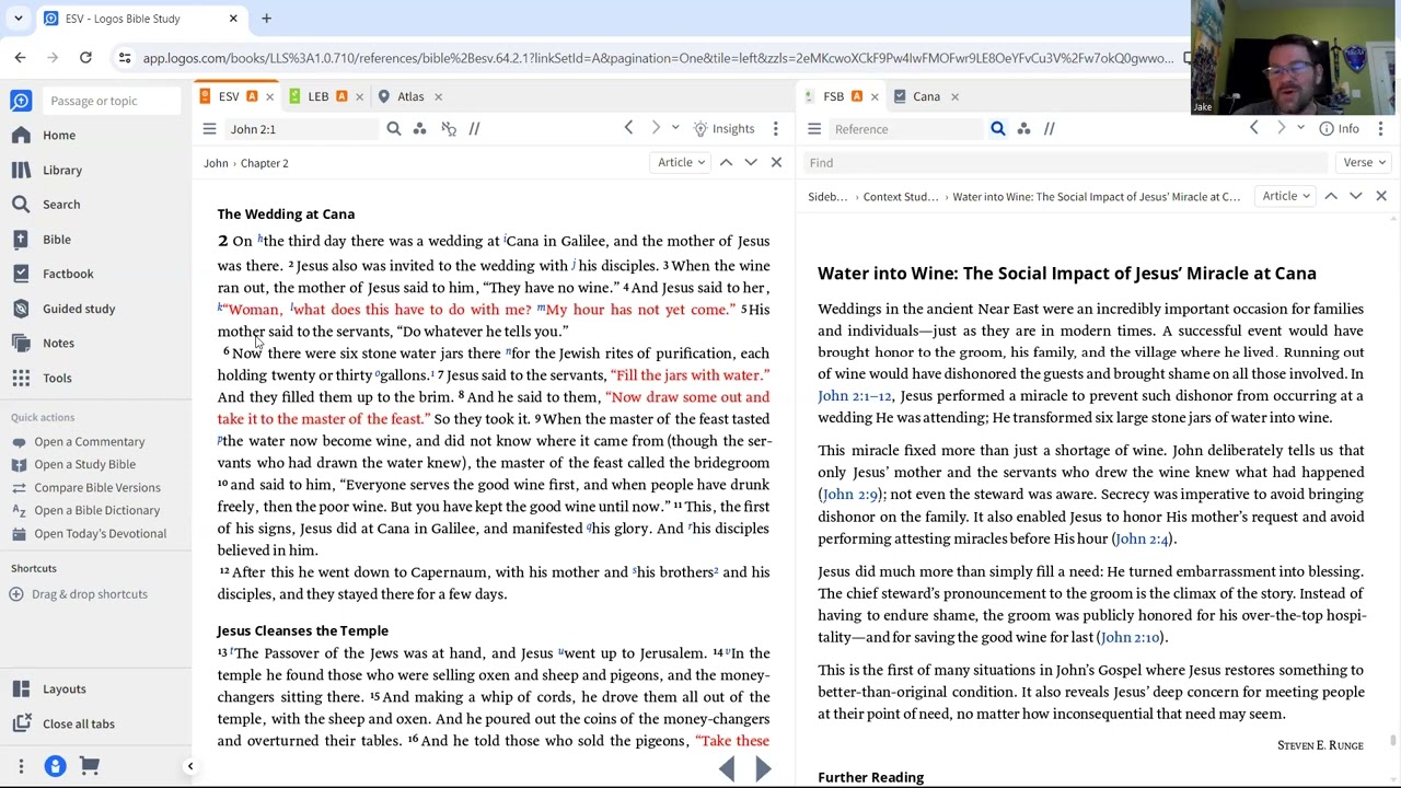 John 2: 1 -12 Wedding at Cana