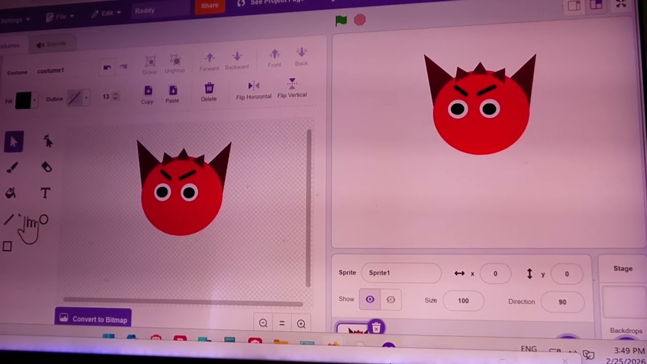 Raddy on Scratch