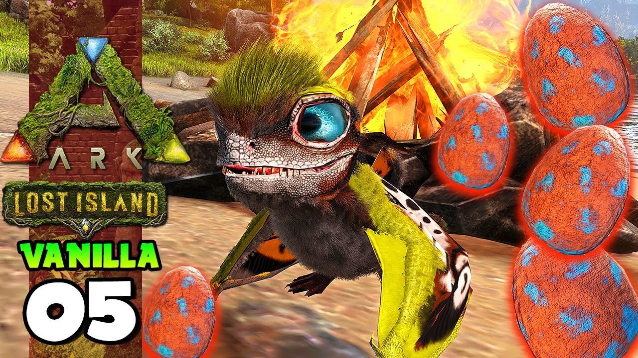 NASCIMENTO DOS PRIMEIROS BEBÊS SINOMACROPS!!! ARK: LOST ISLAND (VANILLA) 05