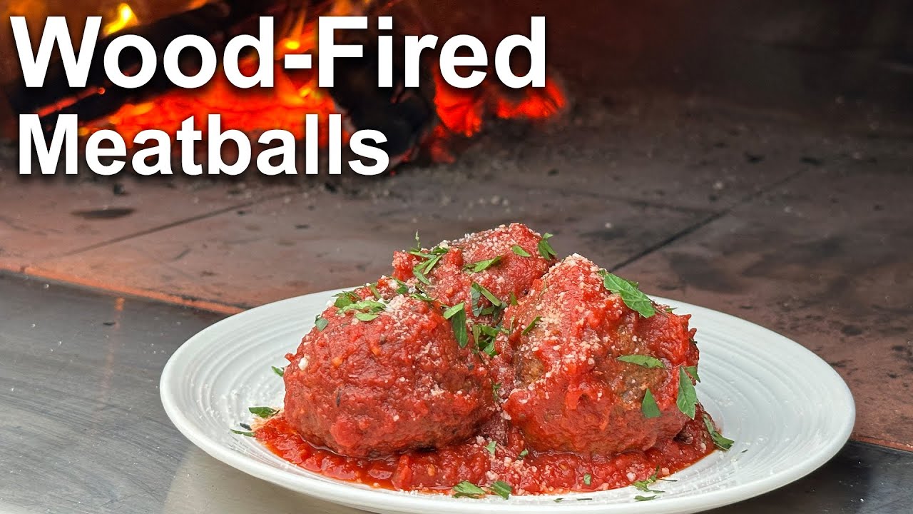 The Best Meatballs I've Ever Had! Wood Fired Meatballs | Rum and Cook