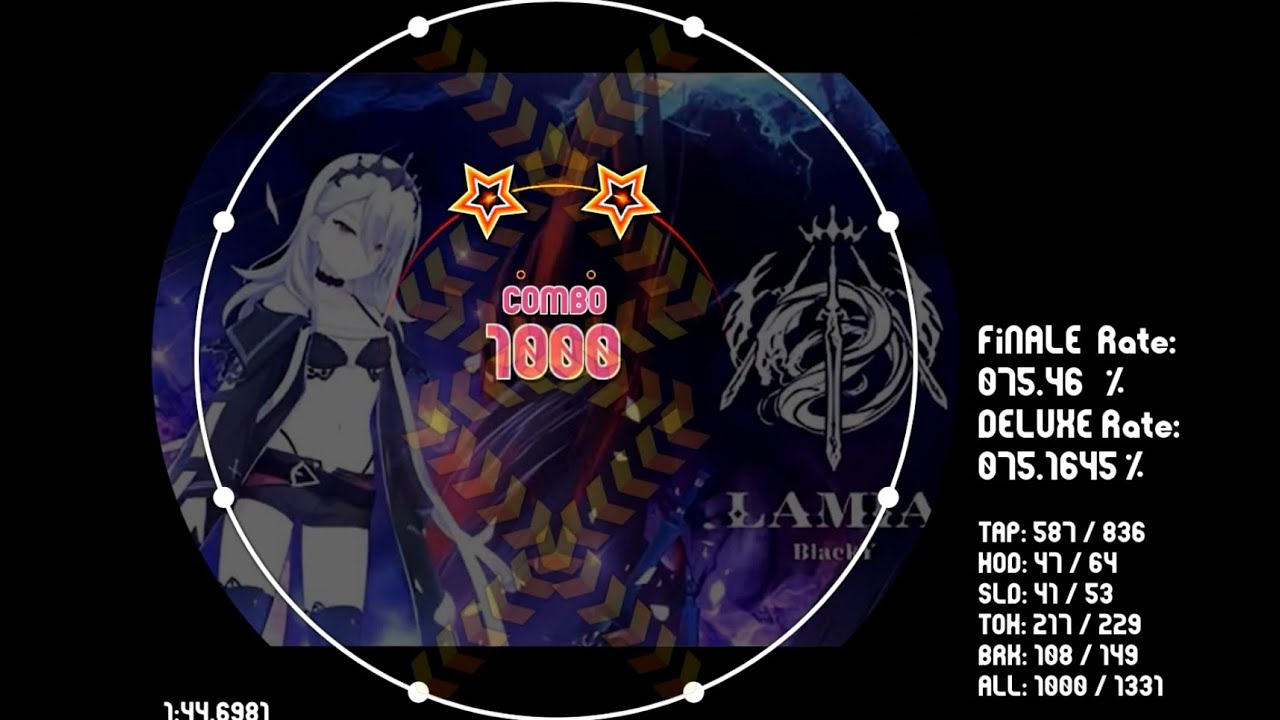 【maimai創作譜面】LAMIA『BlackY』14+(14.8)