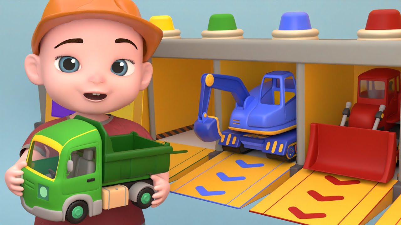 Construction Vehicles for Kids 🚧 | Learn Trucks with a Fun Song