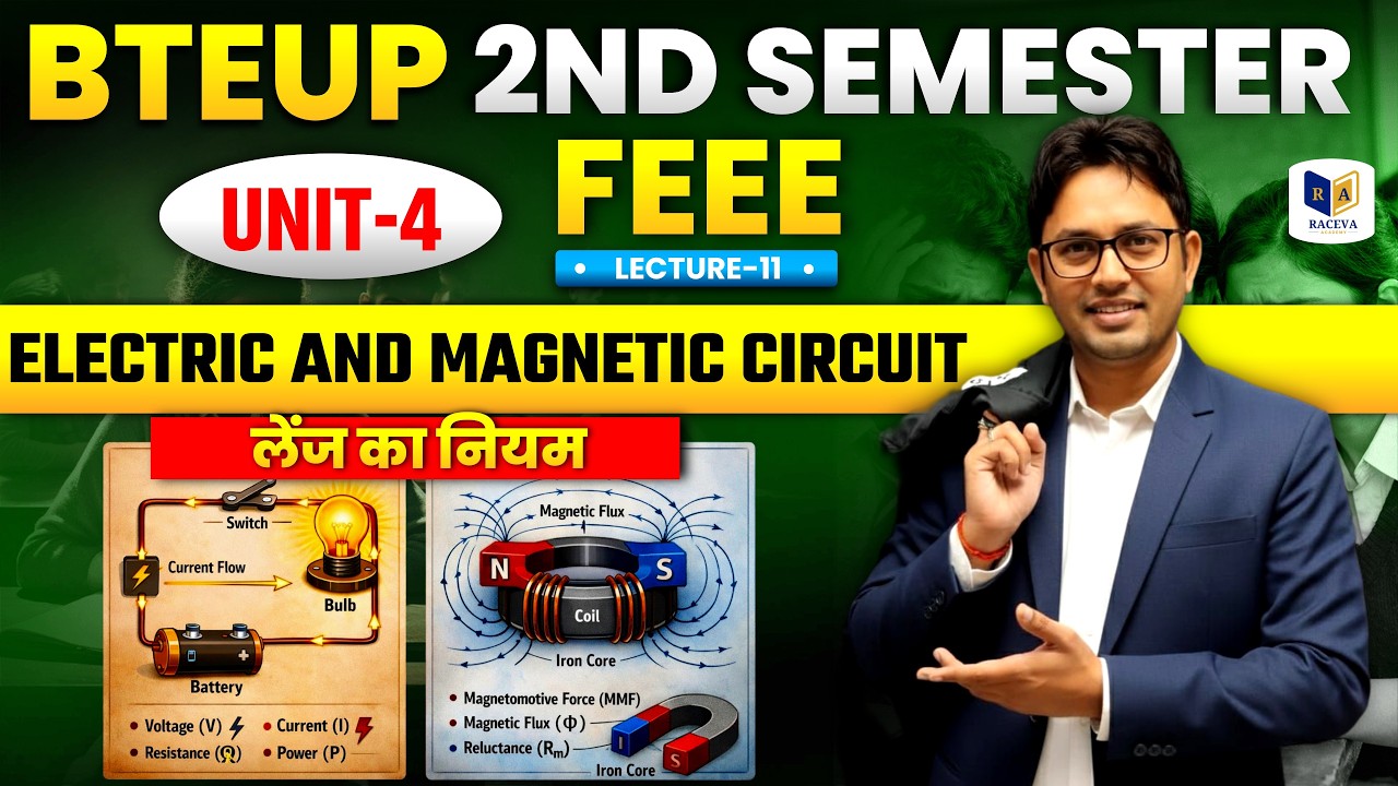 📚FEEE | Electric & Magnetic Circuit 🔥 | Unit-4 | BTEUP 2nd Semester | Lecture-12