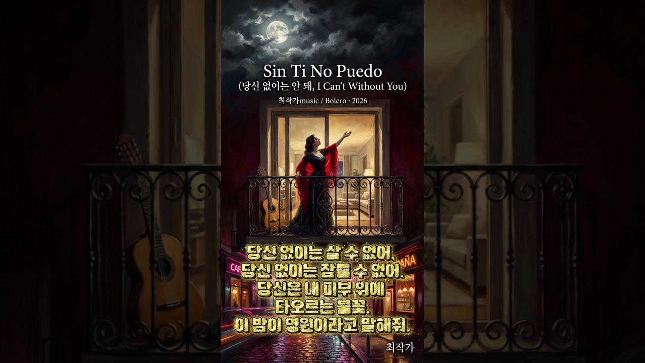 #SinTiNoPuedo #최작가music #Bolero#당신없이는안돼 #볼레로 #SpanishBallad
