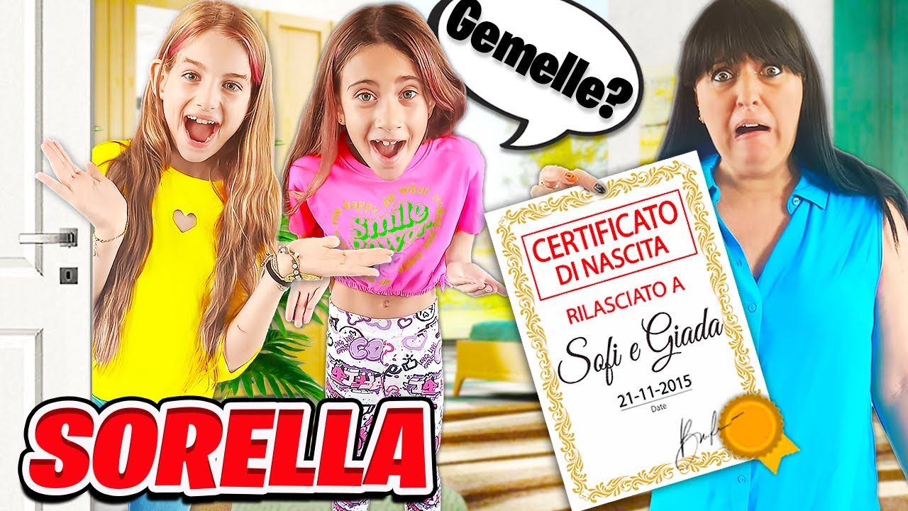 GIADA SCOPRE CHE SOFÌ È LA SUA SORELLA GEMELLA! MAMMA NADIA IMPAZZISCE! Giada e Mamma
