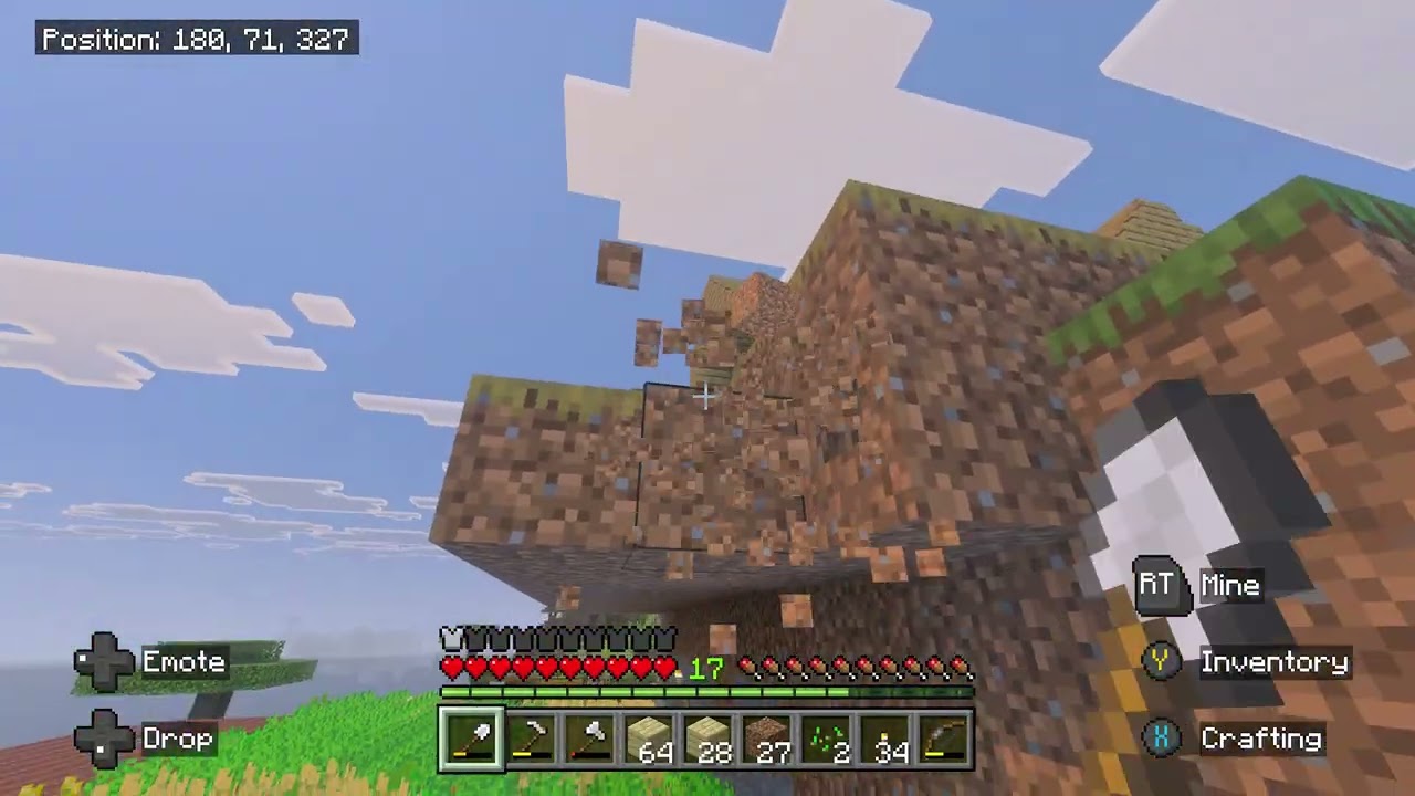 Minecraft gameplay (no commentary)