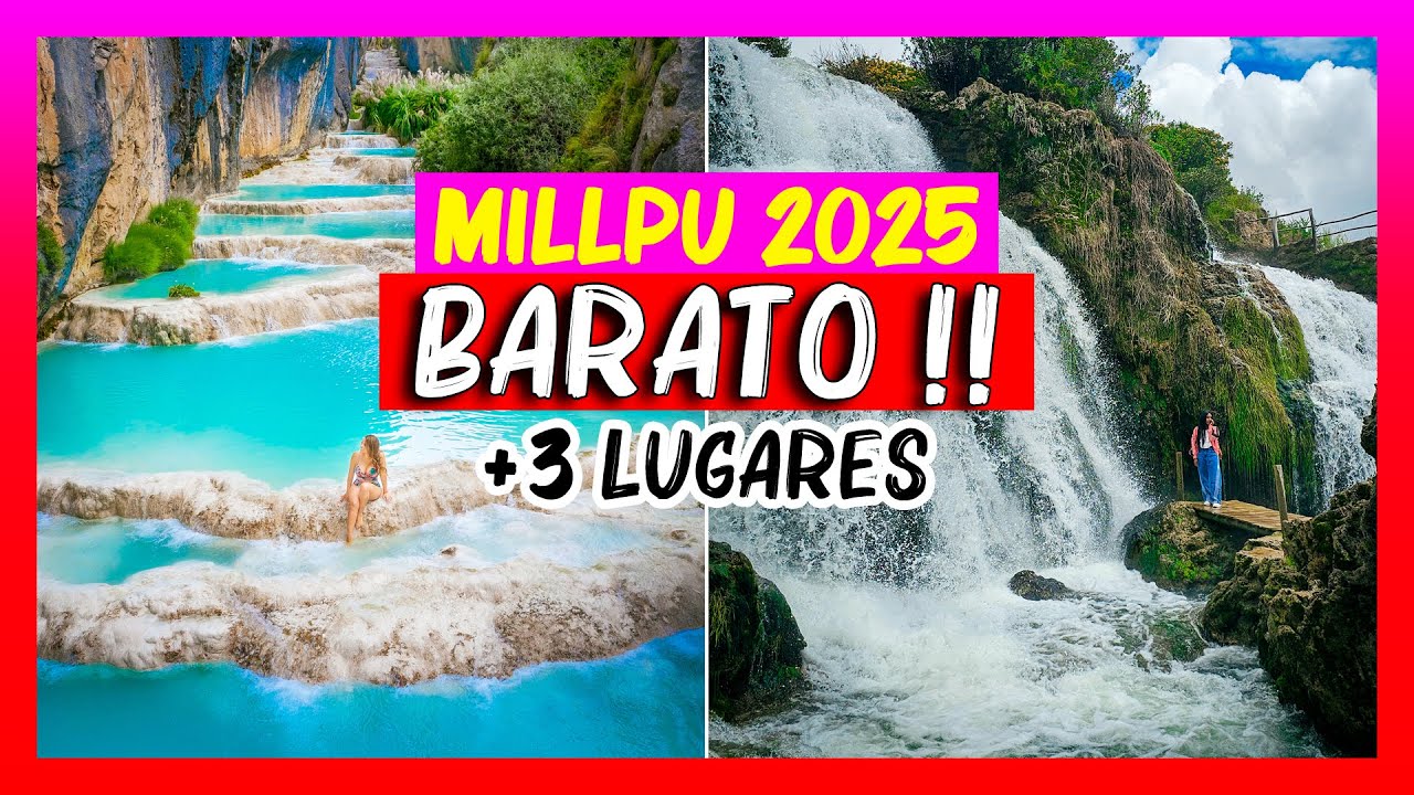 💥 Millpu Ayacucho + Cataratas Cangallo en 1 día🔥 SIN TOUR 💙 Como llegar Aguas turquesas Peru 4K 2025