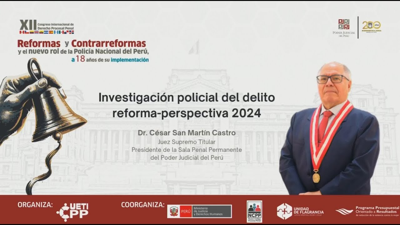 San Martín critica Ley 32130 sobre investigación policial del delito