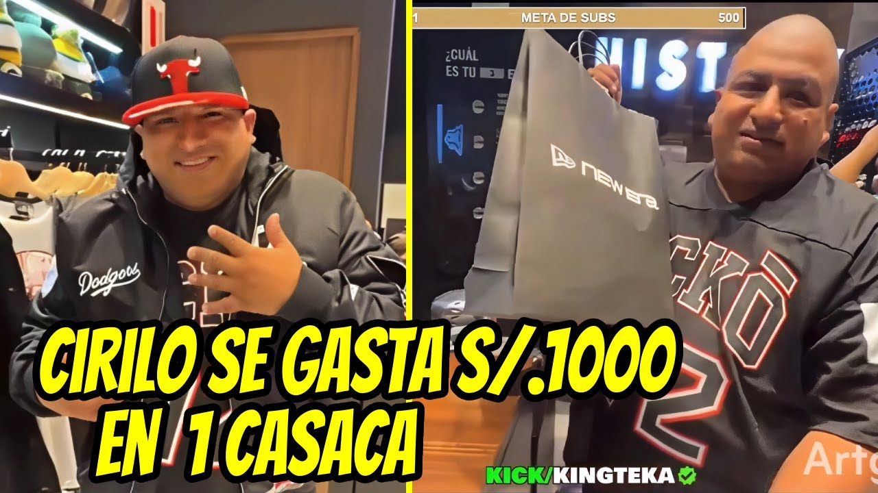 CIRILO se COMPRA CASACA DE  S/.1000 y GORRA DE S/.300
