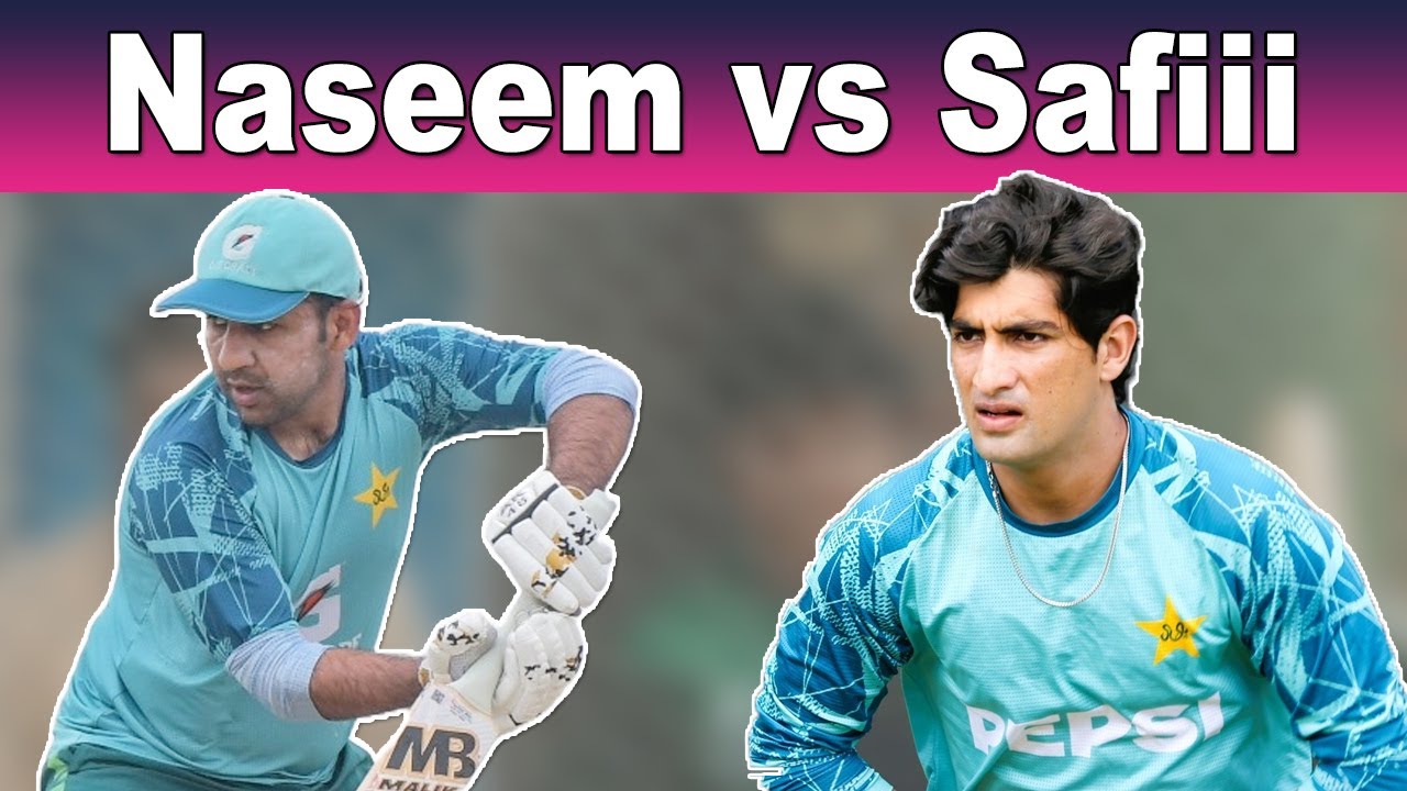 Naseem Shah tough time to Sarfaraz Ahmed during Shaheens Practice Session