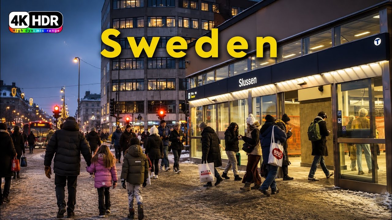 Stockholm 🇸🇪 After Dark: 4K HDR Walk Through S&ouml;dermalm District