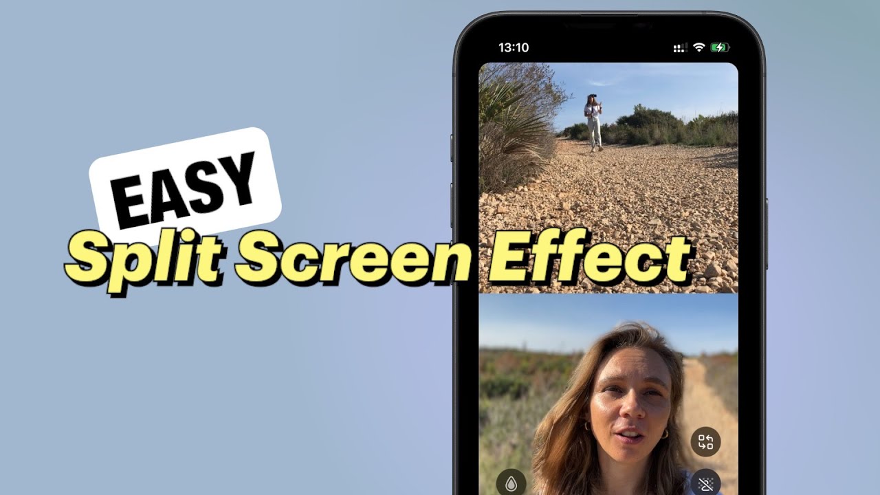 Place two videos on one screen (no editing)