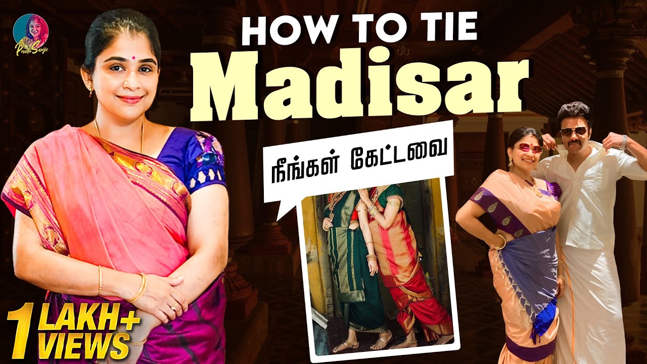 How To Tie Madisar - நீங்கள் கேட்டவை | Preethi Sanjiv