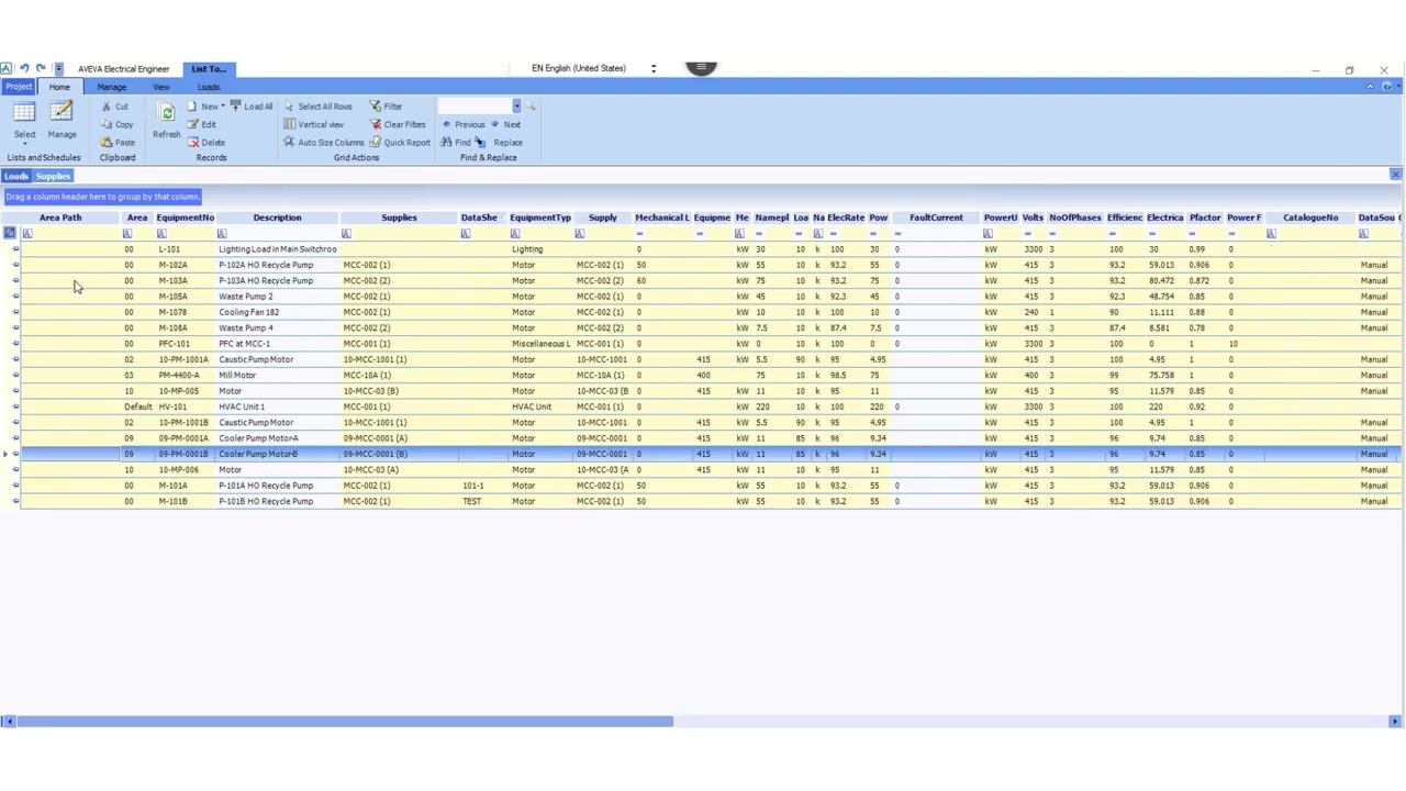 AVEVA Electrical Engineer Software II Power Supply & Transformer Modelling