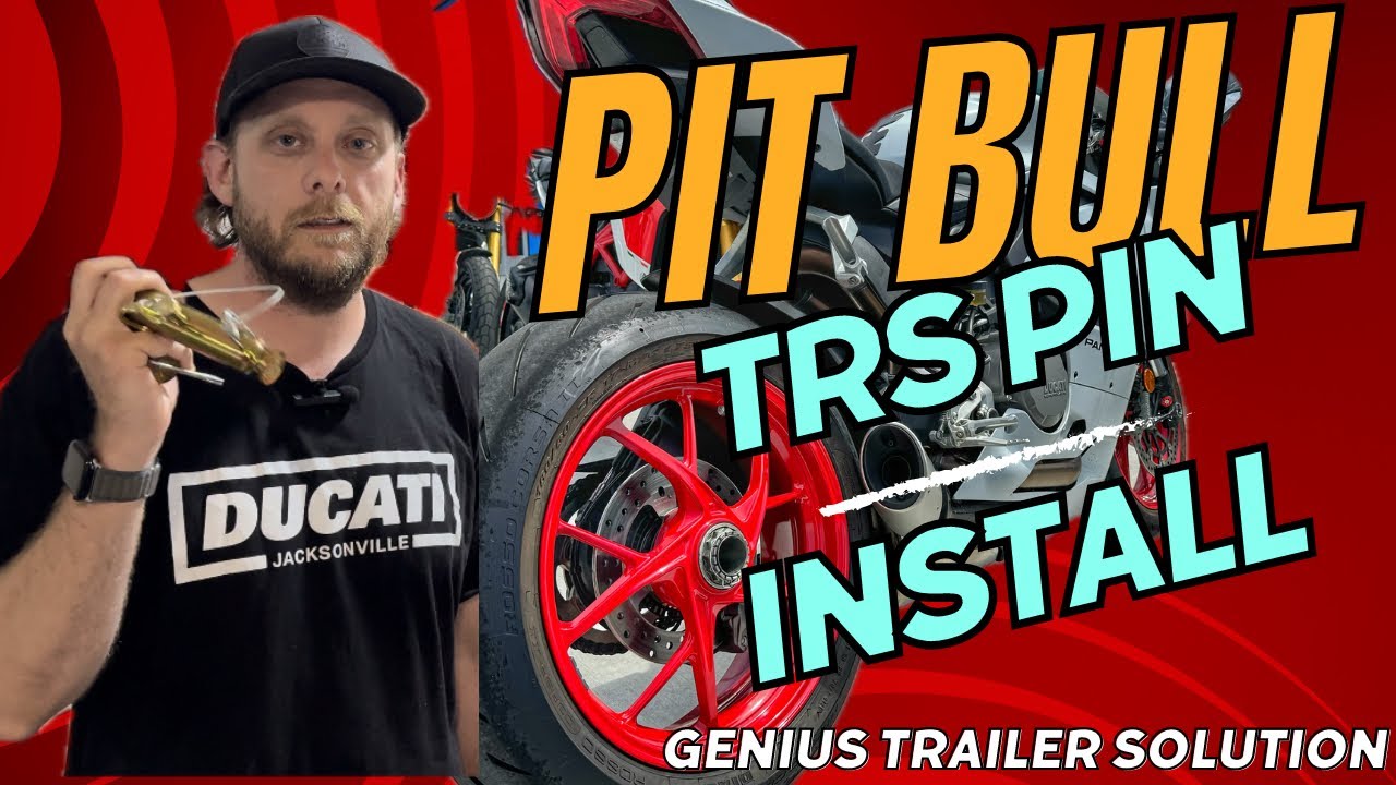 Put Bull Trailer Restraint System (TRS) Pin Install on Ducati Panigale V2