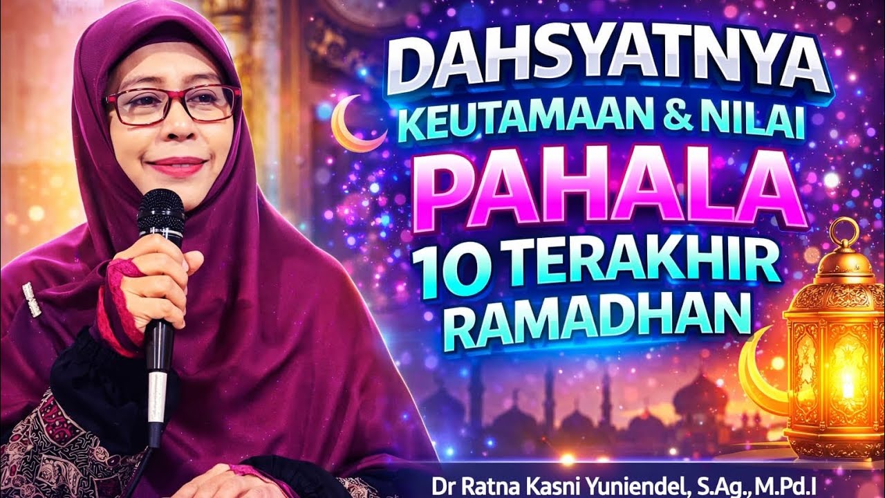 Dahsyatnya Keutamaan & Nilai Pahala 10 Terakhir Ramadhan (Dr. Ratna Kasni Yuniendel.,S.Ag,M.Pd.I)