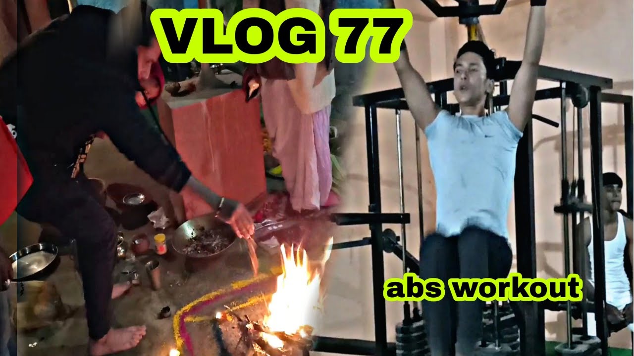 Eleven Thousand Mahadev ka Puja | Heavy Abs Workout in village Gym