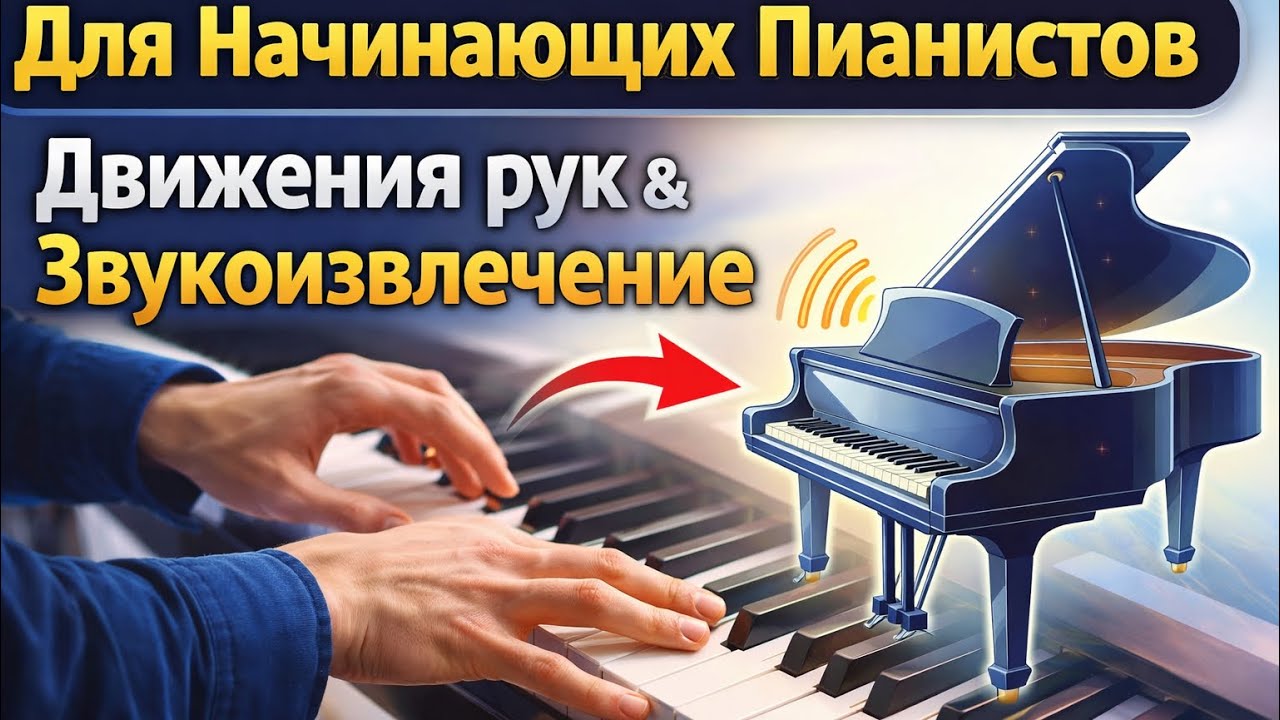 БАЗА Для Начинающих Пианистов: Движения рук и Звукоизвлечение 