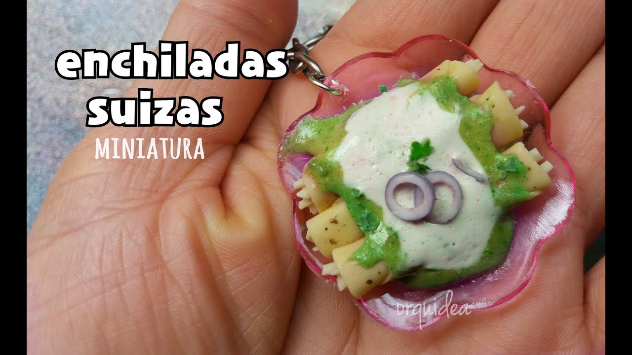 Enchiladas suizas MINIATURA/ PORCELANA FRIA/ARCILLA/PLASTILINA