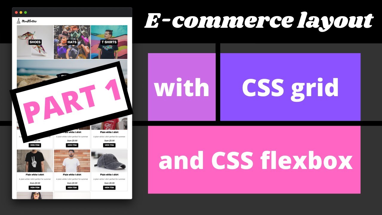 CSS e-commerce layout from scratch (with CSS grid & flexbox) - PART 1