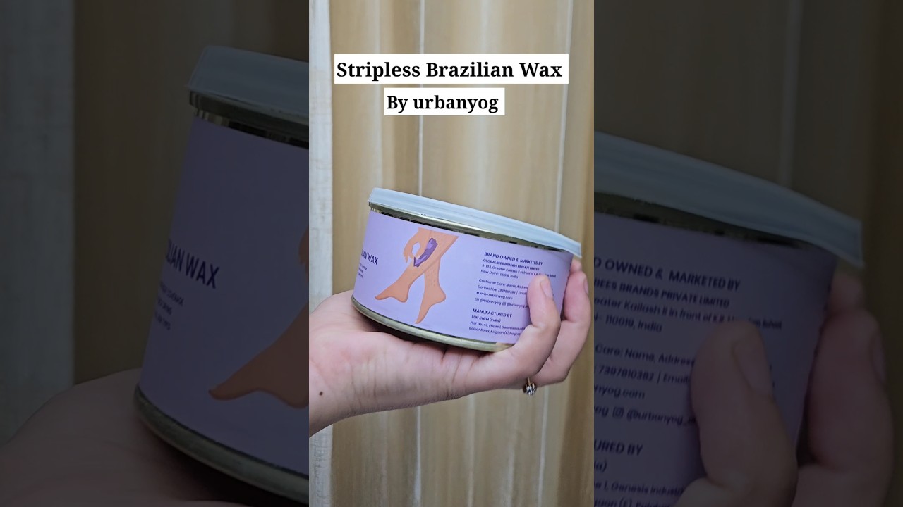 Stripless Brazilian wax #urbanyog #wax #shorts #youtubeshorts #pranjalrajput