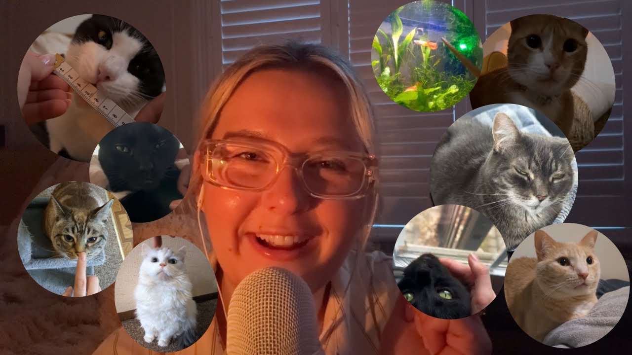 My subscribers try ASMR with their pets 🐾🎧✨