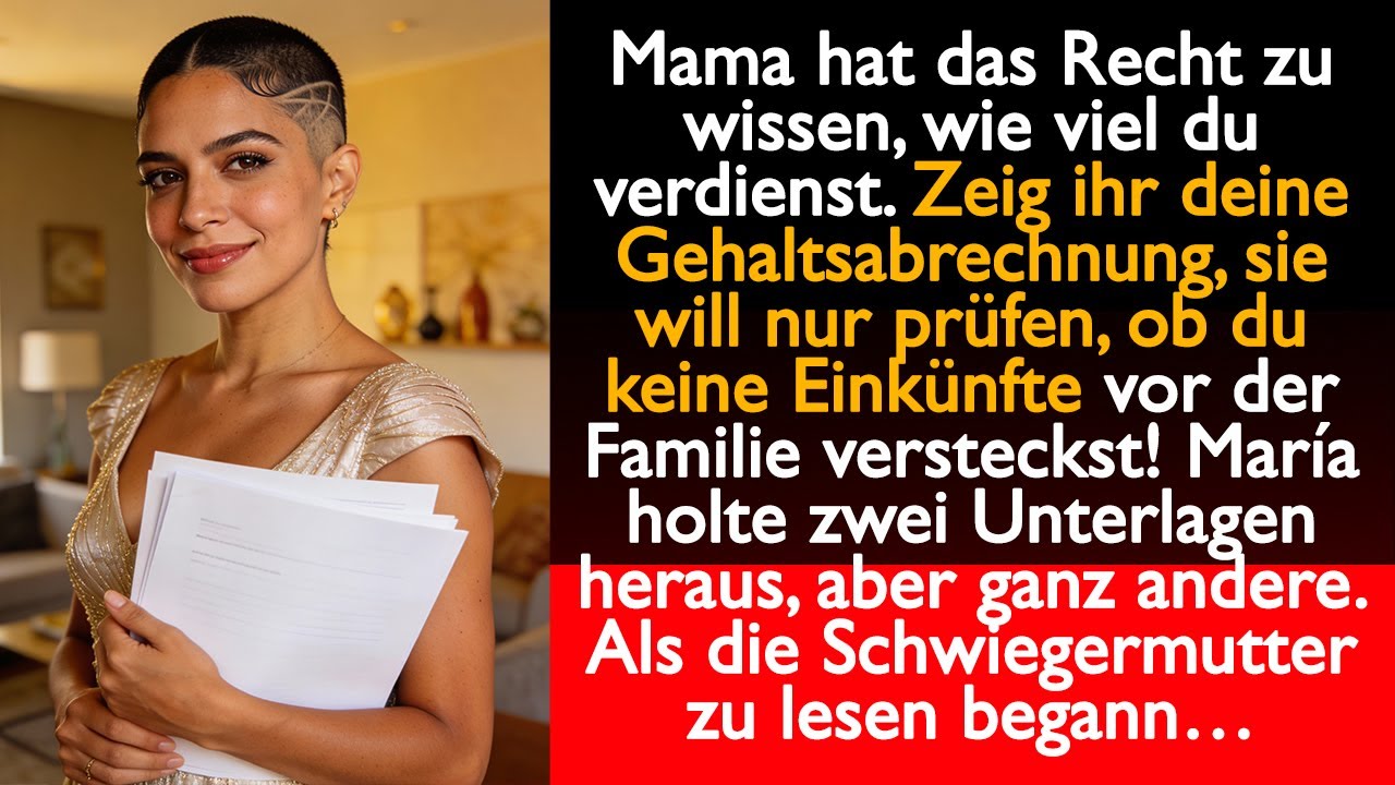 Mama hat das Recht zu wissen, wie viel du verdienst. Zeig ihr deine Gehaltsabrechnung...