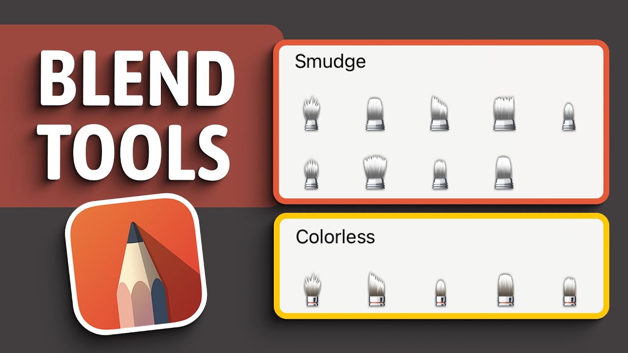 Smudge VS Colorless Brushes | Understanding Blend Tools (Autodesk Sketchbook)